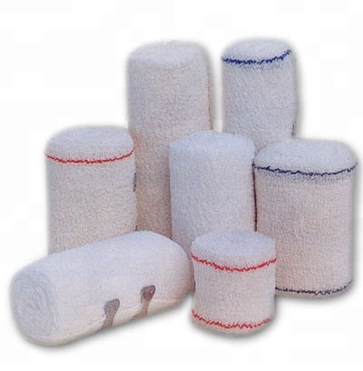 Medical Cotton Spandex Elastic Crepe Bandage With CE,ISO