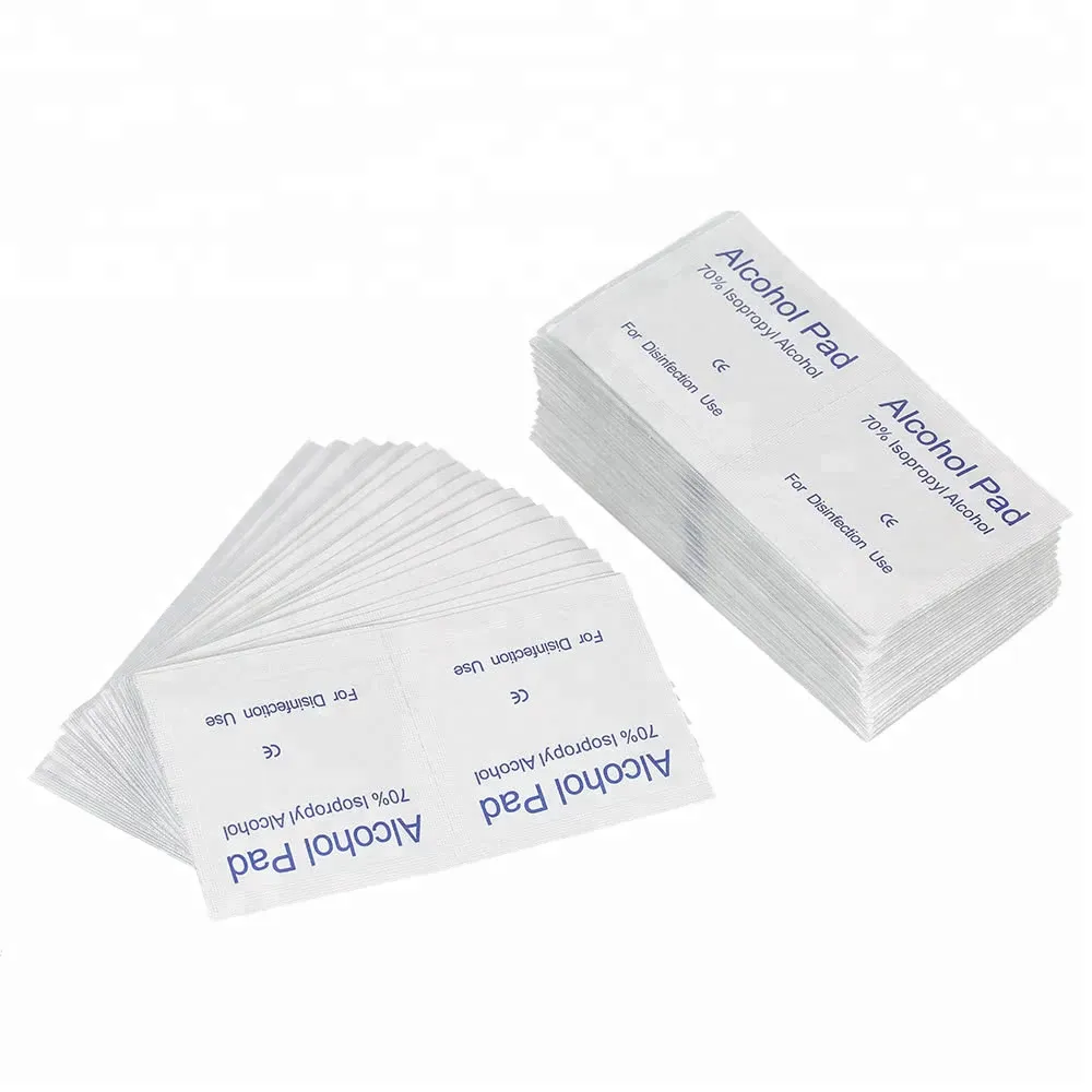 Sterile Medical Alcohol Prep Pad 70% Isopropyl Alcohol Pad Swabs 2