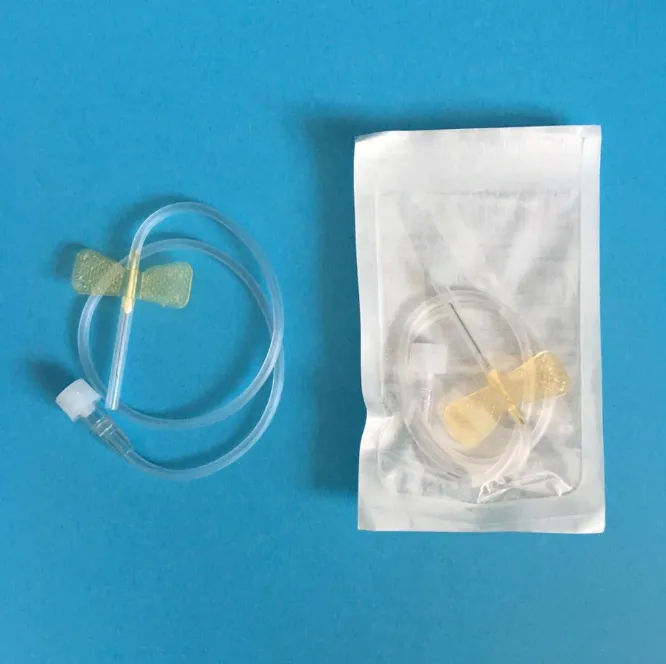 Juego de aguja mariposa para vena scalp en diferentes tamaños con CE, ISO