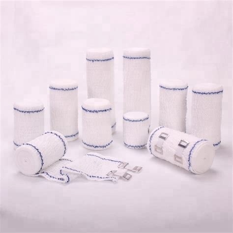 Medical Cotton Spandex Elastic Crepe Bandage With CE,ISO 3