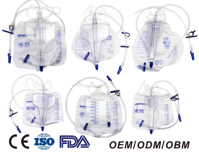 Disposable Medical Urine Flow Meter Bag With FDA CE ISO 2