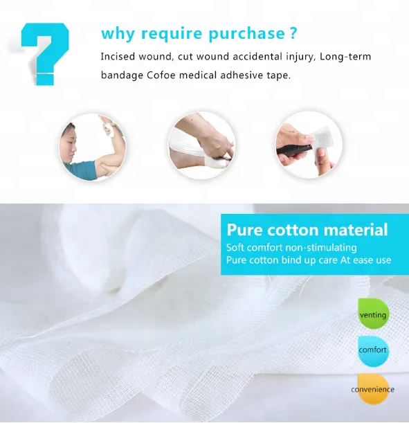 Medical Absorbent Cotton Elastic Gauze Bandage 3