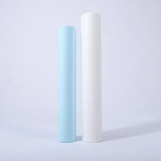 Rollo de papel para camilla de examen de crepé absorbente