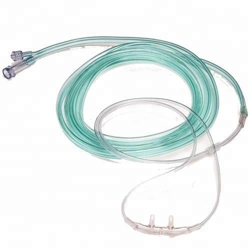 O2 / CO2 colored nasal oxygen cannula, combination O2 and CO2 sampling canula with all sizes 2