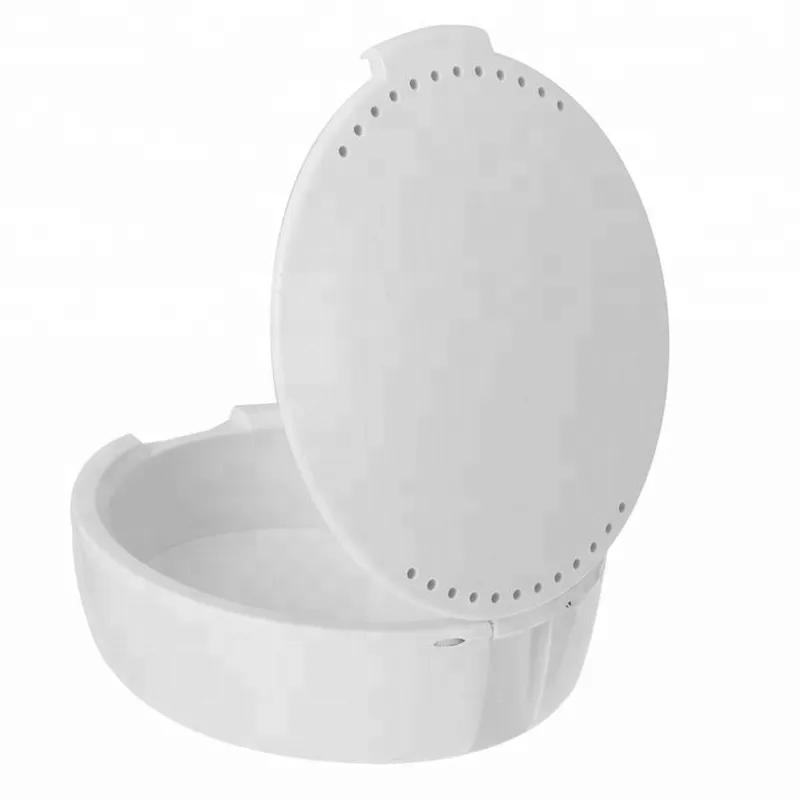 Full Denture Soaking Case Prosthesis Container Denture Bath Box Denture Box with mirror 3