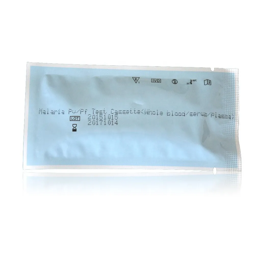 Kit de prueba rápida diagnóstica de malaria de un paso tipo cassete Pf/Pv