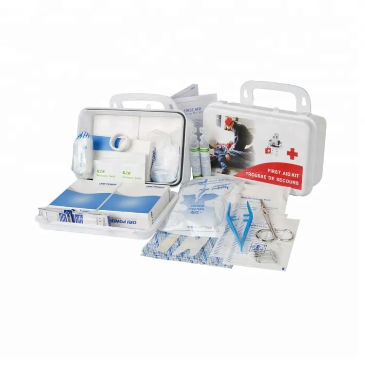 Caja de primeros auxilios de plástico portátil e impermeable