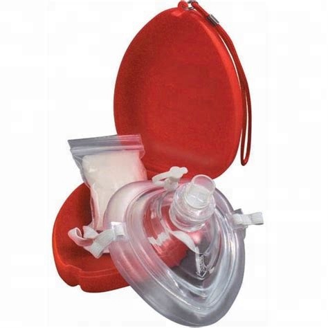 Disposable First Aid Kit Resuscitation CPR Face Mask With FDA,CE,ISO 4