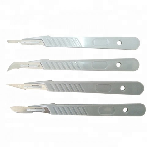 Sterile Stainless Steel Surgical Blade with Plastic Handle 3