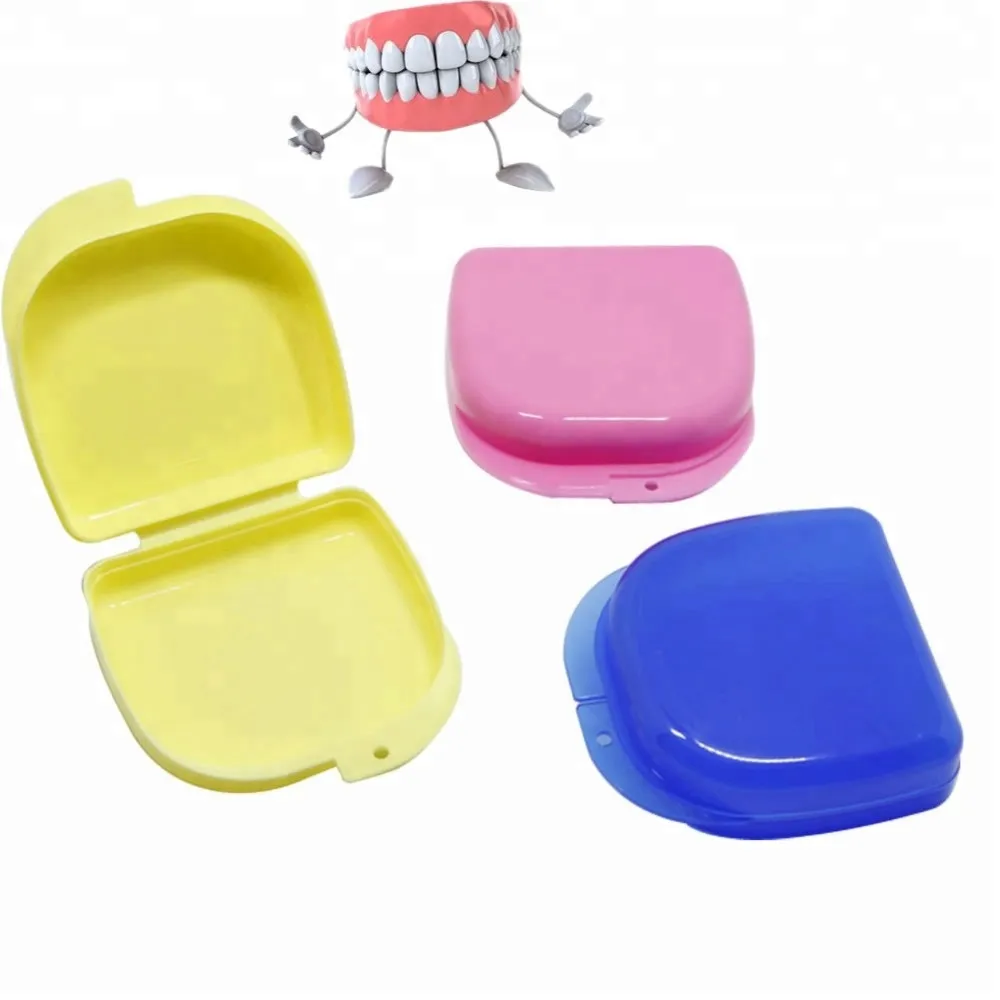 Caja Contenedor de Dentadura Estuche Baño Dental Funda para Dientes Postizos Caja de Almacenamiento para Dentaduras