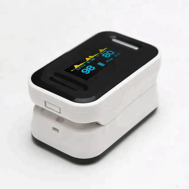 Family health black white Digital Oximeter Blood Oxygen Saturation Spo2 PR Fingertip Pulse Oximeter