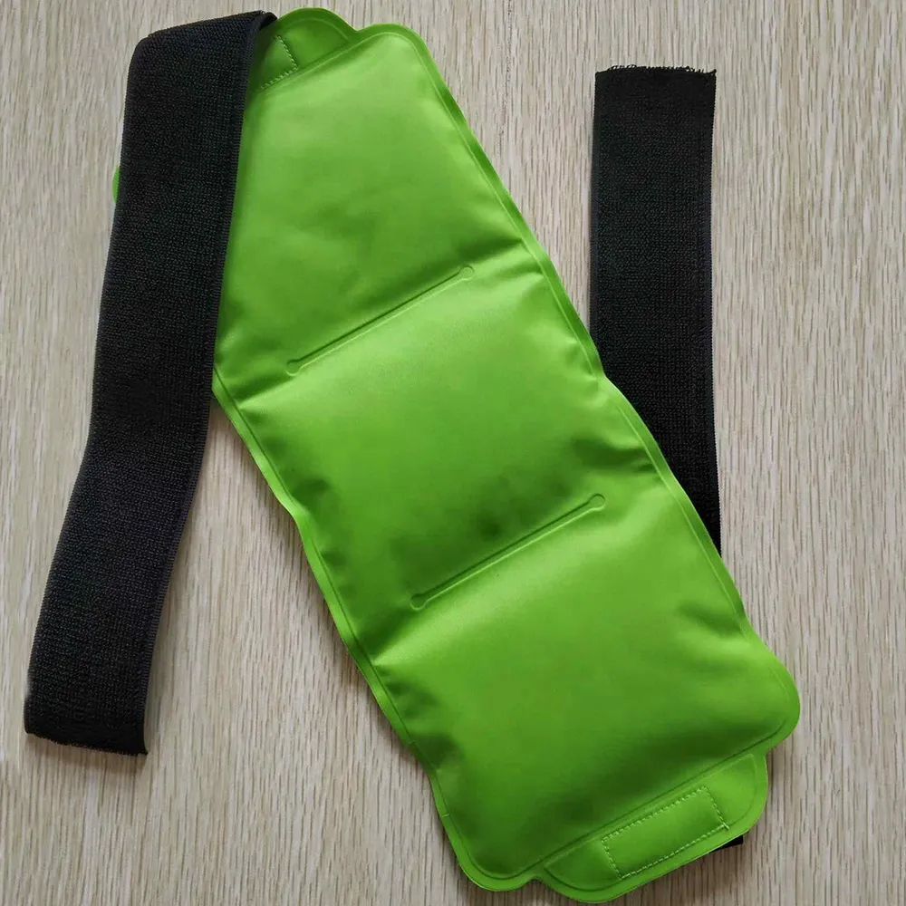 Therapy cool pack hot and cold pack flexible gel ice pack with adjsutment vel cro strap 2