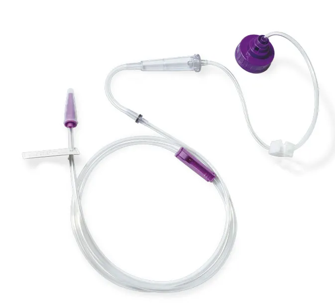 Disposable sterile infusion enteral feeding giving set