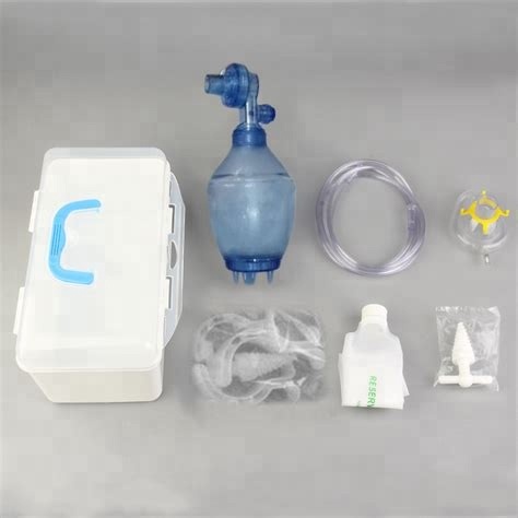 First Aid Medical Disposable Simple PVC/Silicone/SEBS Manual Resuscitator Emergency with FDA,CE,ISO 2