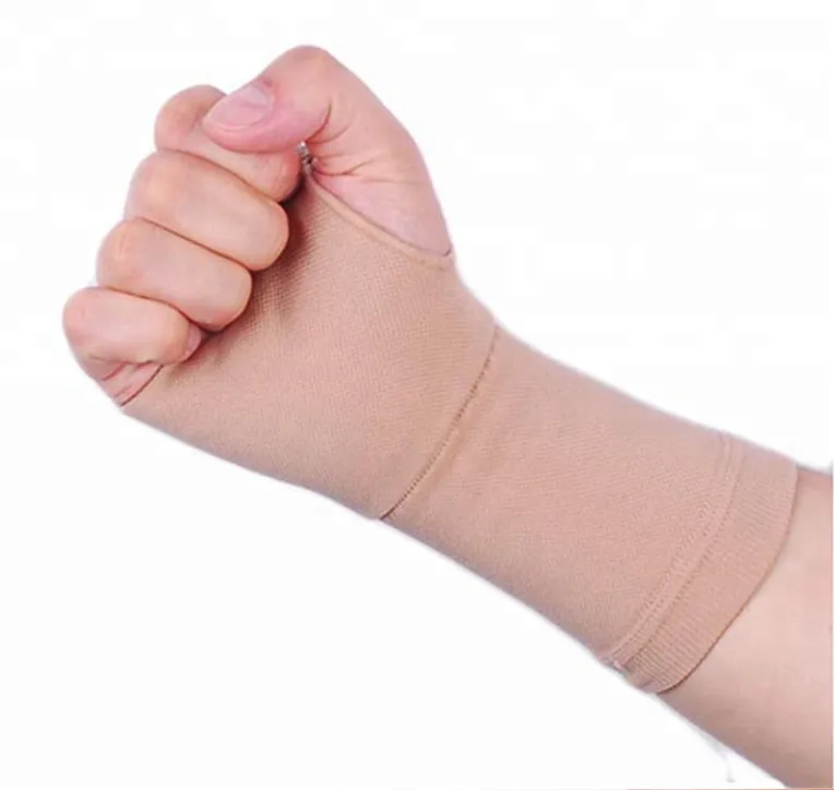 Manga médica de recuperación para muñeca con compresión de cobre