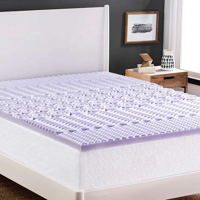 Sobremattress de espuma médica hospitalaria para uso doméstico, colchón ondulado antiescaras