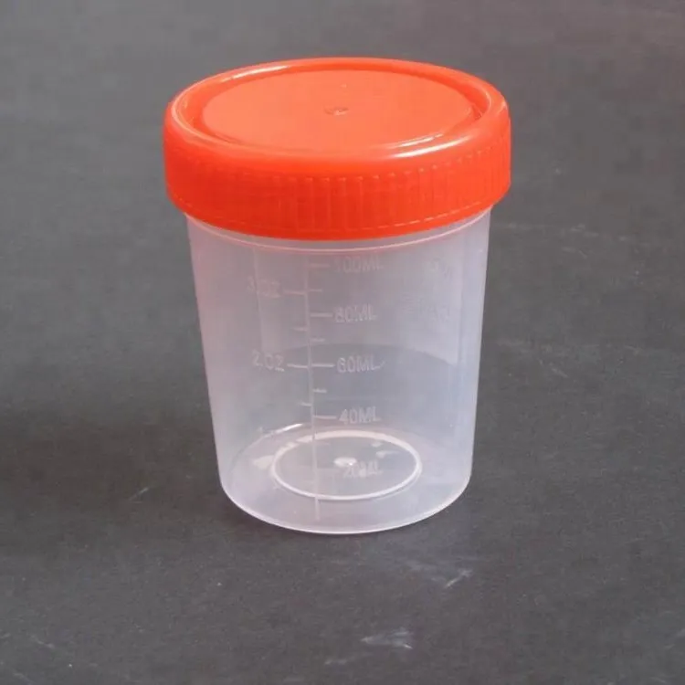 Disposable PP Hospital Consumables Sterile Urine Cup with Spoon 3