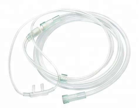 O2 / CO2 colored nasal oxygen cannula, combination O2 and CO2 sampling canula with all sizes