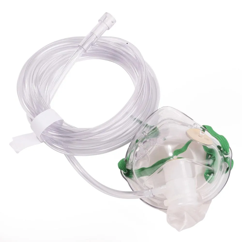 PVC Medical Oxygen Face Mask With All Sizes FDA,CE,ISO 3