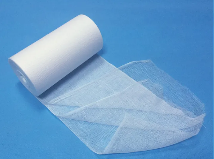 100% cotton fabric medical absorbent gauze roll with CE,ISO 4