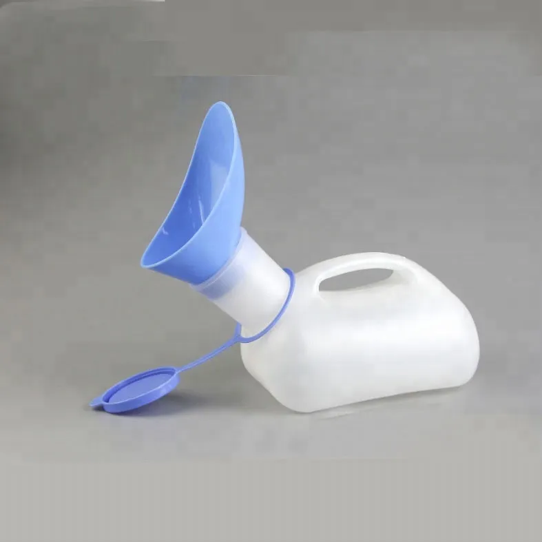Orinal plástico médico desechable con tapa para hombres y mujeres