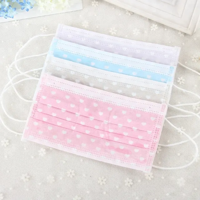 Mascarilla desechable de 3 capas de tejido no tejido, en todos los tamaños, FDA,CE,ISO