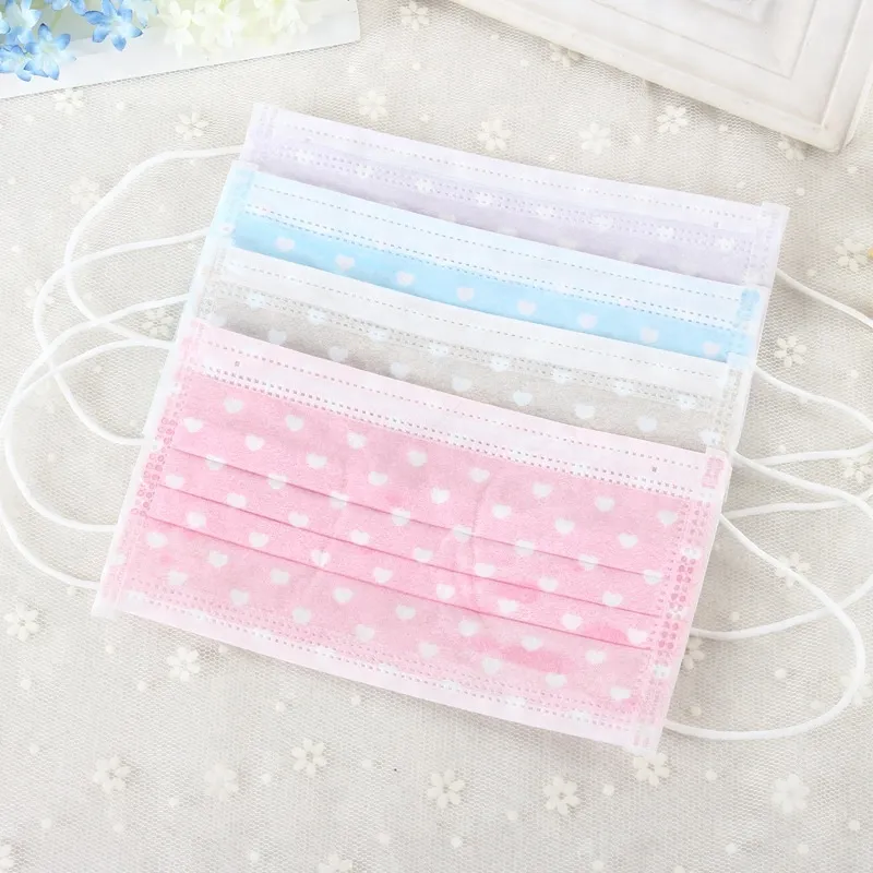 Mascarilla desechable de 3 capas de tejido no tejido, en todos los tamaños, FDA,CE,ISO
