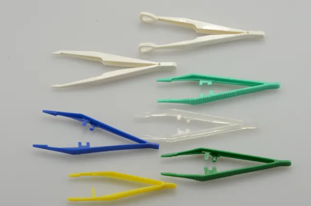 Pinzas/forceps quirúrgicos desechables de plástico