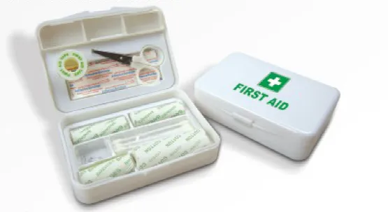 Kits/conjuntos de primeros auxilios mini de plástico