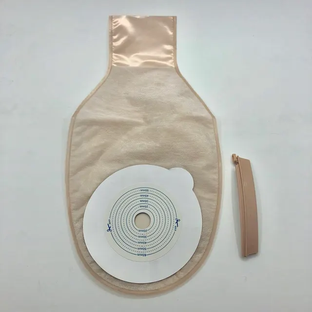 Bolsa de colostomía de dos piezas con pinza (bolsa de anus artificial)