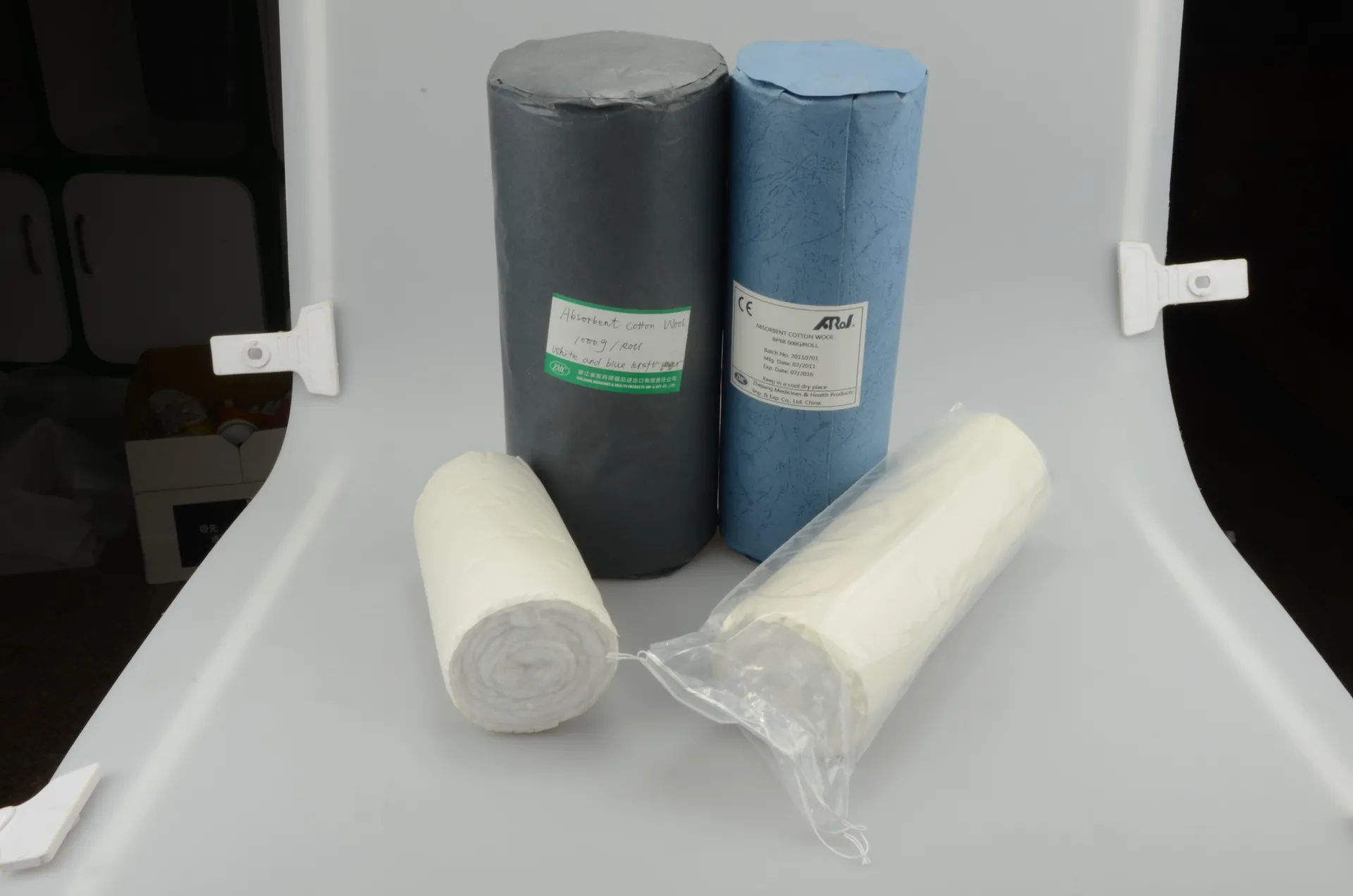 100% medical absorbent cotton wool/roll7-1000g 2