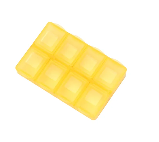 Weekly 8 cases small pocket plastic portable pill box 4