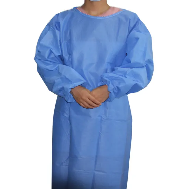 Trajes quirúrgicos desechables de material médico no tejido, con/sin bolsillo