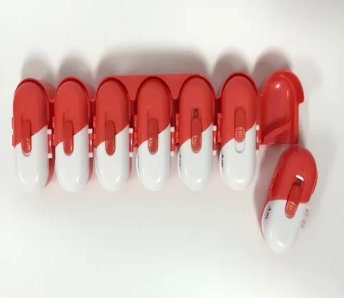 Estuche de píldoras de plástico desmontable de 14 días para una semana