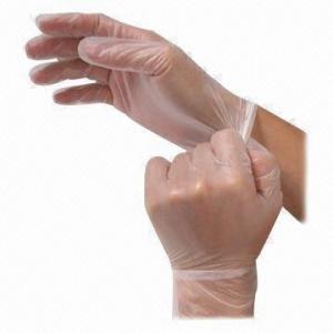 Guantes de examen desechables de PVC vinílico