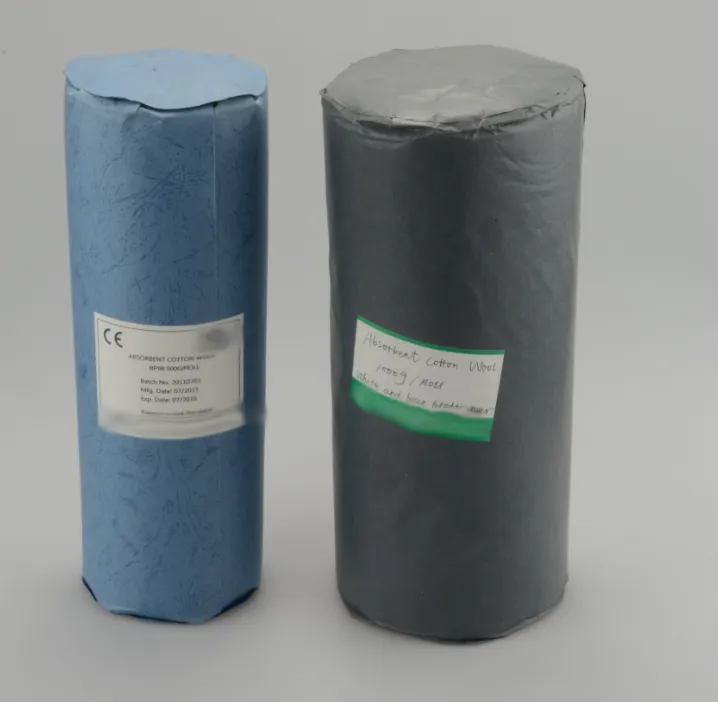 100% de lana de algodón médica absorbente / rollo de 7 a 1000 g