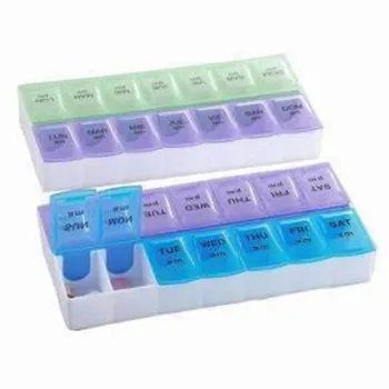 Two weeks 14 days plastic travel pill case 4