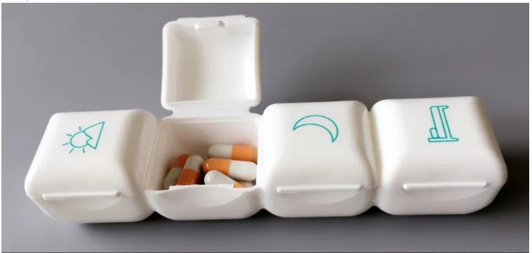 organizador de pastillas 7 días