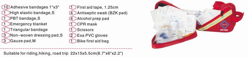 kit de primeros auxilios para vehículo