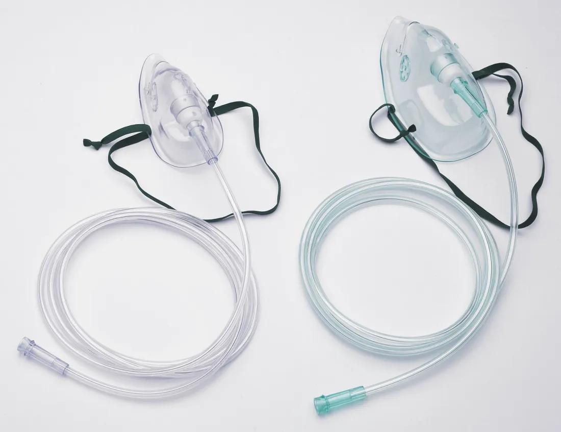 PVC Medical Oxygen Face Mask With All Sizes FDA,CE,ISO 7