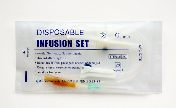 Medical Adult/Pediatric IV infusion set with needle CE,ISO 7