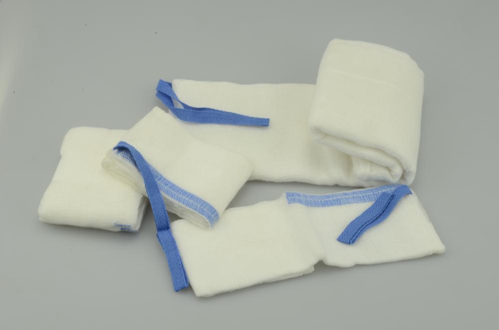 Medical 100% cotton bleached unwashed or washed lab sponge/abdominal pad 5
