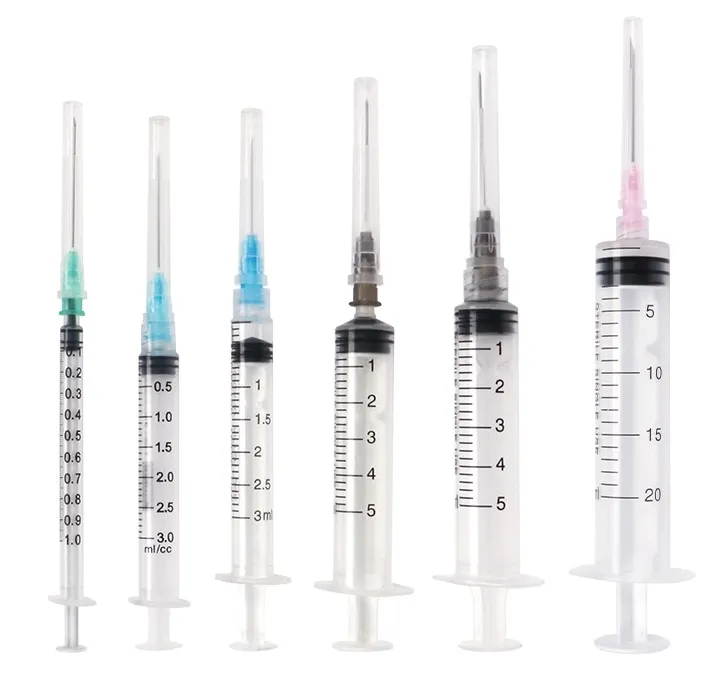 Medical sterile disposable syringe with needle 7