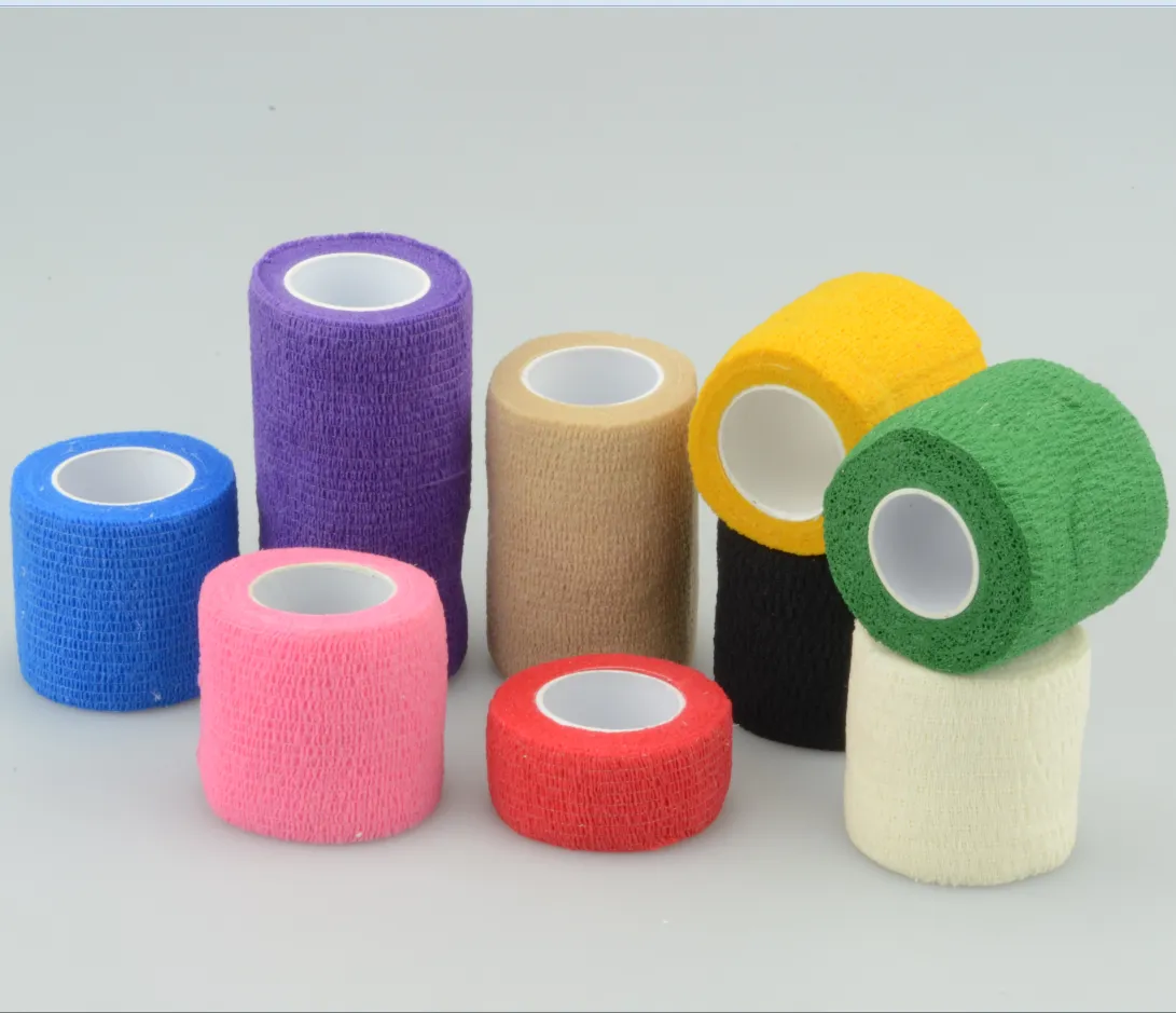 Medical Colored and High Elastic Cohesive Self Adhesive Bandage 8