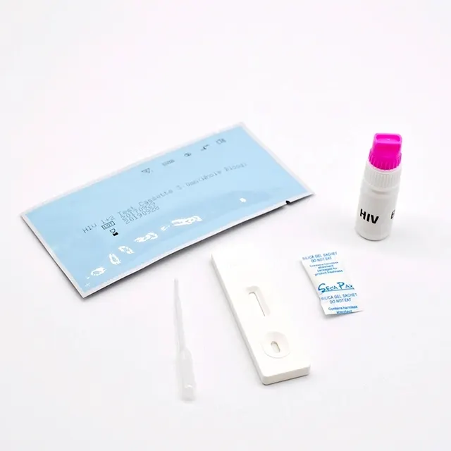 Kit de prueba rápida de VIH en un solo paso, cassete de prueba rápida de VIH