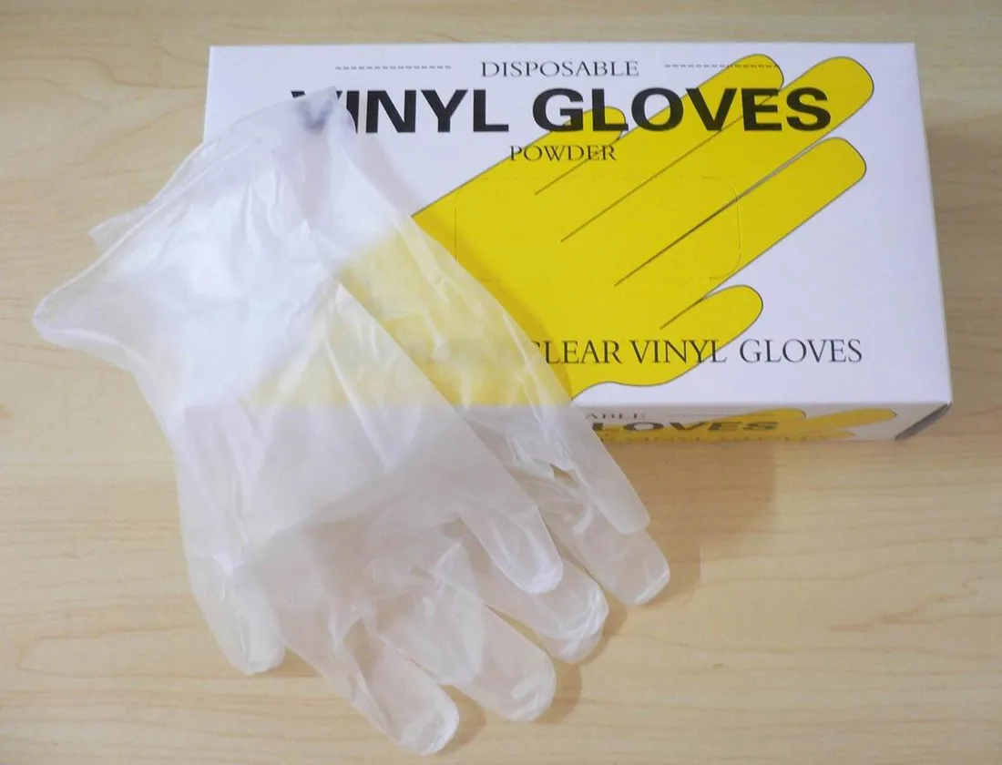 guantes de vinilo