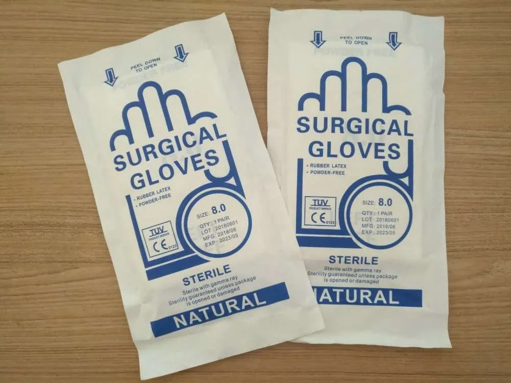 surgical latex gloves