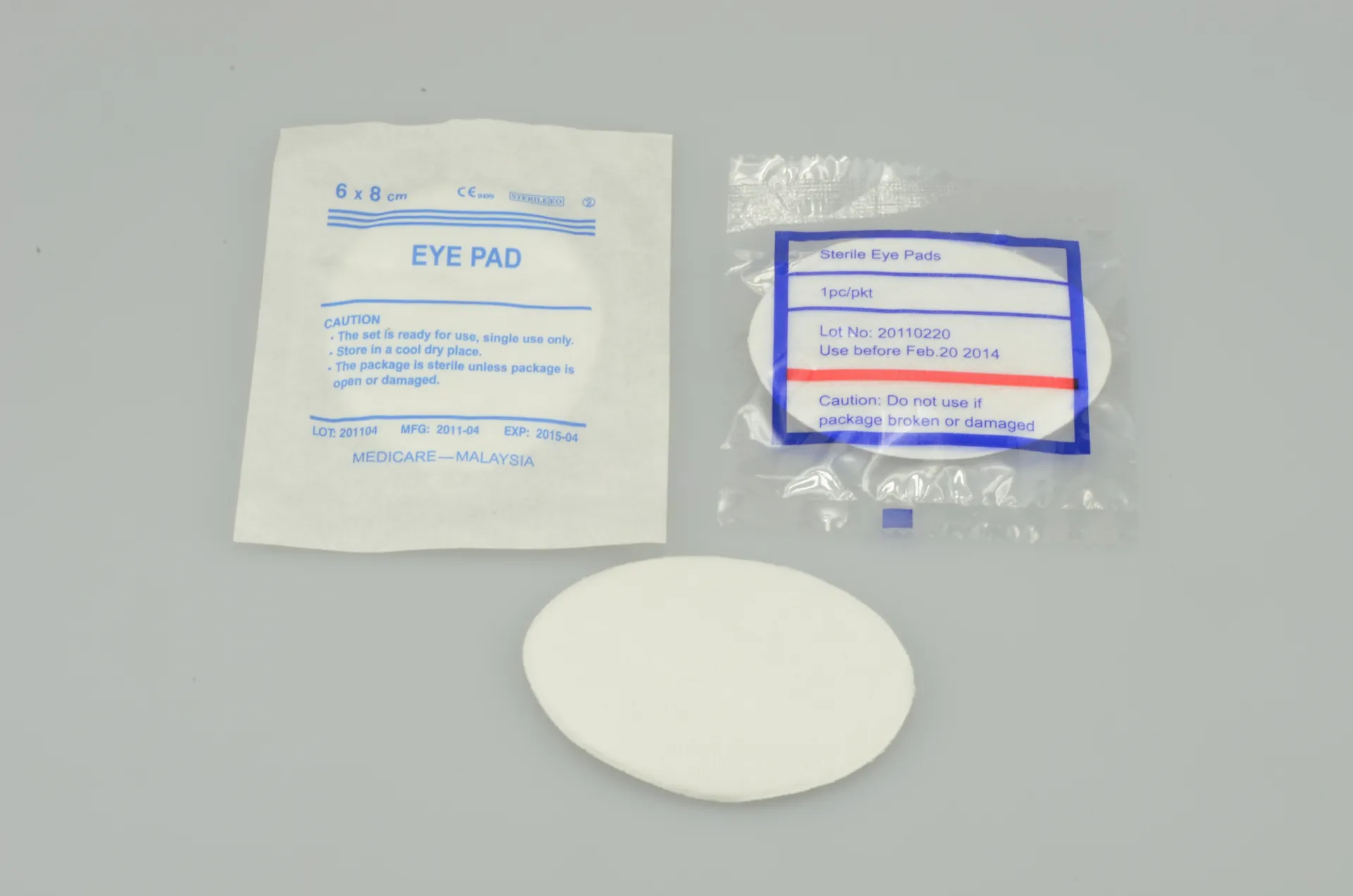 Medical natural cotton sterile or non-sterile eye pads 2
