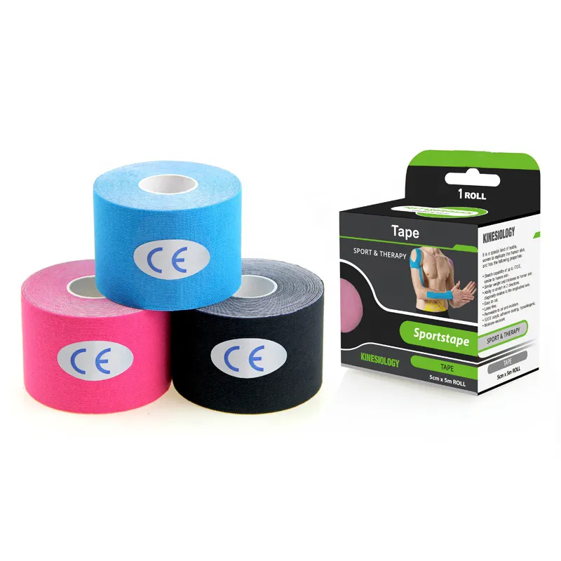 Printed Self Adhesive Kinesiology Sport Water Proof and Sweat Proof Quick-drying Tape 2