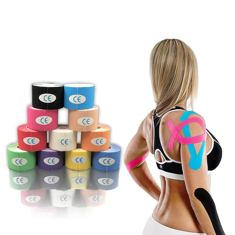 Printed Self Adhesive Kinesiology Sport Water Proof and Sweat Proof Quick-drying Tape 5